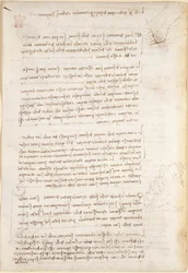 Arundel 263, f.25v Noter og grove skitser om erosion forårsaget af vand, fra 