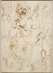 Hoveder og figurer, ca 1478.