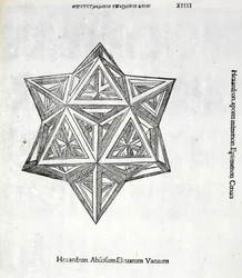 Hexacedron abscissum forhøjet vakuum, illustration fra 