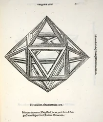 Hexaedron forhøjet vakuum, illustration fra 