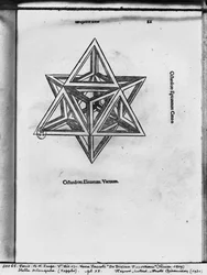 Stella octangula, fra De Divina Proportione af Luca Pacioli, udgivet 1509, Venedig
