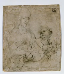 Studie af Madonna og Kat
