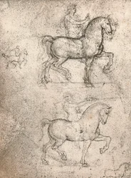 Studie til Sforza-monumentet, c1482-c1499 1883