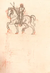Studie til Sforza-monumentet, c1482-c1499 1883