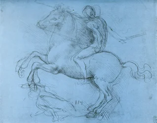 Studie til Sforza-monumentet, c1488-1493 1954.