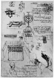 Studie til støbning af Sforza-monumentet, c1493 1954