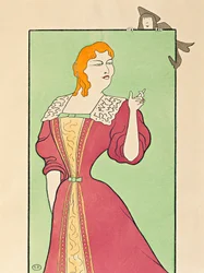 Skuespiller Marie-Louise Marsy (1866-1942) i rollen som Elmira i Tartuffe