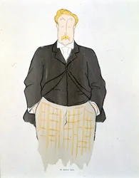 Portræt af Alphonse Allais af Leonetto Cappiello (1875-1942) omkring 1900.