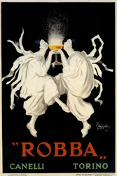 Plakatreklame for Spumante Robba Canelli, Torino, Italien, 1921