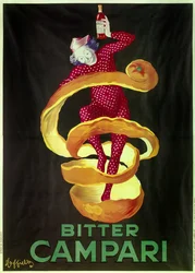 Plakat til aperitif Bitter Campari. Illustration af Leonetto Cappiello (1875-1942) 1921 Paris, dekorativ kunst