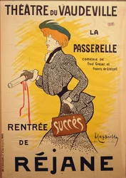 Theatre du Vaudeville: La Passerelle, af Leonetto Cappiello (1875-1942), illustration