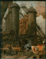 L. Sandrock, arbejder på højovnen