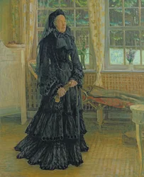 Marie Zacharias (1828-1907) Regnvejrsdag, 1904