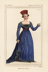 Marie de Fayel, grevinde af Dammartin, gift med Renaud de Nanteuil, seigneur d
