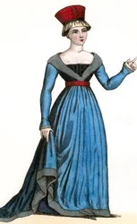 Marie de Fayel hustru til Renaud-de-Nanteuil og mor til Marguerite-de-Nanteuil, under Karl VII