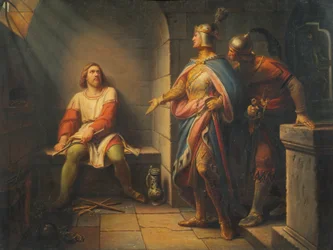 Ludwig den bayerske annoncerer sin løsladelse til Frederik den Smukke i 1314 og tilbyder ham medregentskab