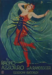 Den blå edderkop Den blå edderkop af Alberto Iginio Randegger, 1916.