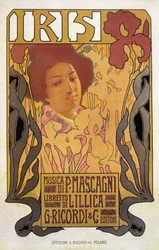 Iris, plakat for opera af Pietro Mascagni