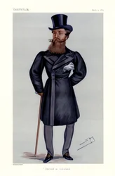 Generalmajor Henry Hope Crealock - portræt stående med stok og top hat