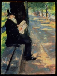 Gentleman in a Zoo, ca. 1900