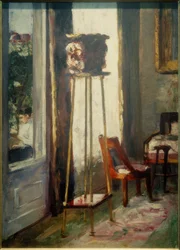 Interiør (interiørscene og læsekvinde)