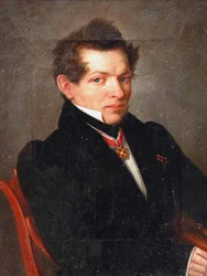 Portræt af matematikeren Nikolai Lobachevsky 1792-1856, 1839