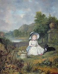 Portræt af Miss Elizabeth Heathcote (olie på lærred)