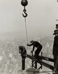 Højt oppe på Empire State Building, N.Y.