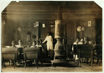 Skole med adskillelse i Anthoston, Kentucky, 1916
