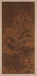 Snelandskab efter Guo Xi, Qing-dynastiet, 1702.