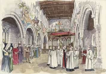 Ceremoniel procession i St Peter