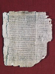 Papyrus 66 eller Bodmer II, ca. 200, næsten komplet kodex af Johannesevangeliet på græsk, Bodmer-biblioteket, Genève, Schweiz