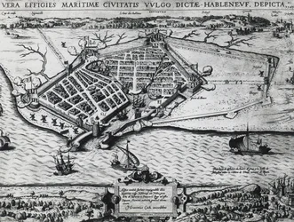 Kort over Le Havre