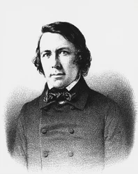 Portræt af Charles Forbes de Montalembert (1810-1870), fransk politiker, journalist og filosof, gravering