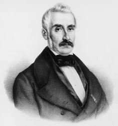 Portræt af grev Giovanni Baldasseroni (1795-1876), italiensk politiker og sidste premierminister i Toscana, gravering