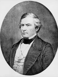 Portræt af Millard Fillmore (1800-1874), amerikansk advokat og politiker, der tjente som USA