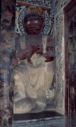Skulptur fra Yungang-klosteret, nær Datong. Kina.