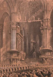Te Deum i katedralen i Milano, Lombardiet