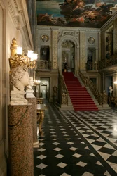 Den malede sal. Chatsworth House, Derbyshire (billede)