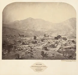 Udsigt i Mysore: Bhoganarasimhaswamis-templet, i fortet, Devarayadroog..., 1862-1865.