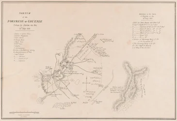 ? Sketch of the Fortress of Ghuznee. Taken by Storm on the 23rd July 1839? Dani