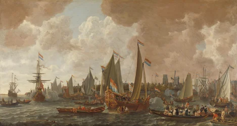 Ankomst af Charles II, konge af England, i Rotterdam, 24. maj 1660