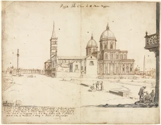 Atten udsigter over Rom: Basilikaen Santa Maria Maggiore, 1664.