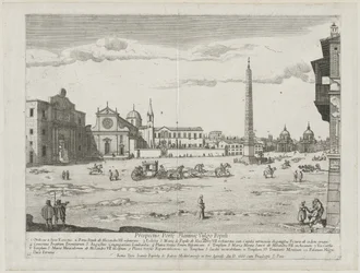 Prospekt for stederne i Roms by Insign[ium], 1666.