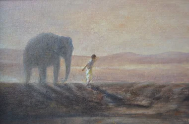 Dreng og elefant