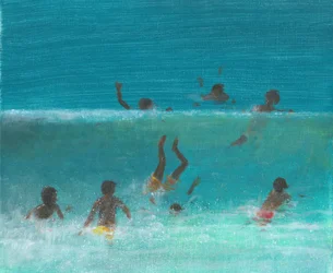 Children in the Surf, 2015 (akryl på lærred)