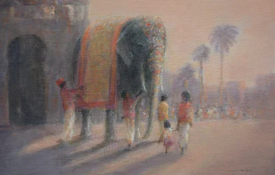 Malet elefant