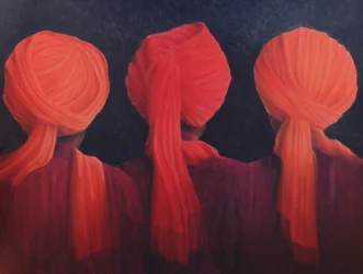 Turban Triptych, 2005 (akryl)