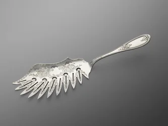 Makaronikniv, ca. 1857-1865 (sølv)