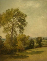 Træ i et landskab, ca. 1850